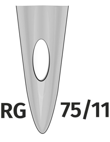 MAE-024075RG-Needles 75 With Semicircular Point For PR Machines (50 pieces)